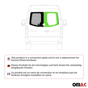 Dodge Sprinter Barn Door Fixed Glass - Right - Omac - Galaxy - '07-'09